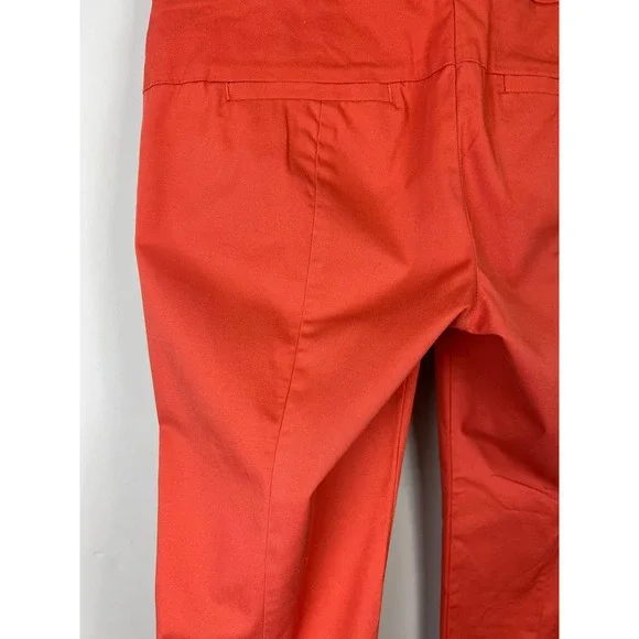 Ann Taylor "Devin Fit" Rust/Burnt Orange Spice cropped pants Sz. 4 - Picture 7 of 11